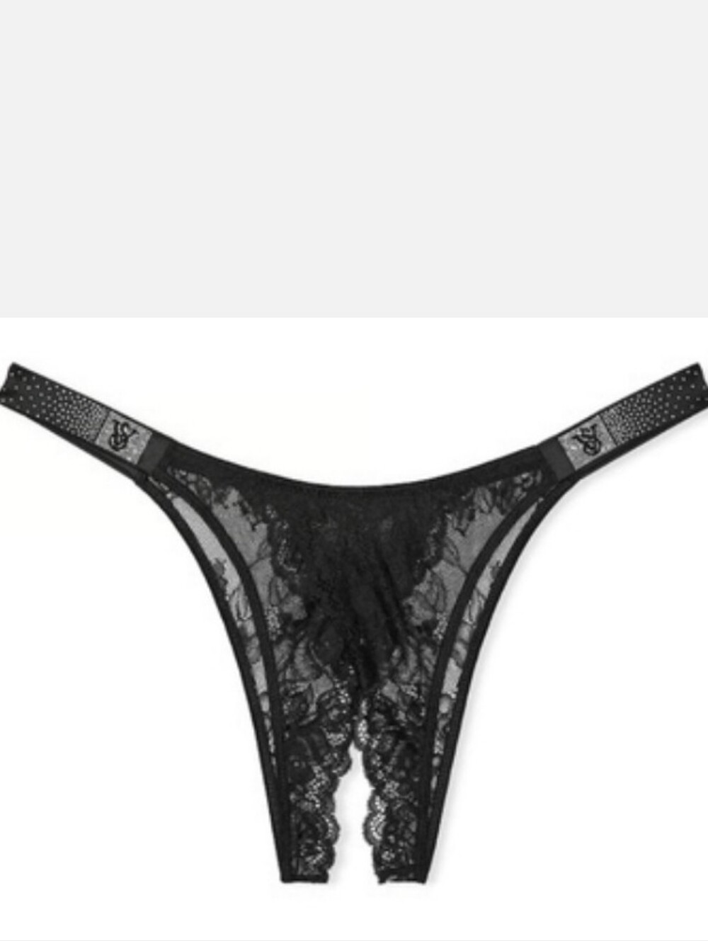 Victoria's Secret Very Sexy Scattered Shine Strap Crotchless Brazilian Panty